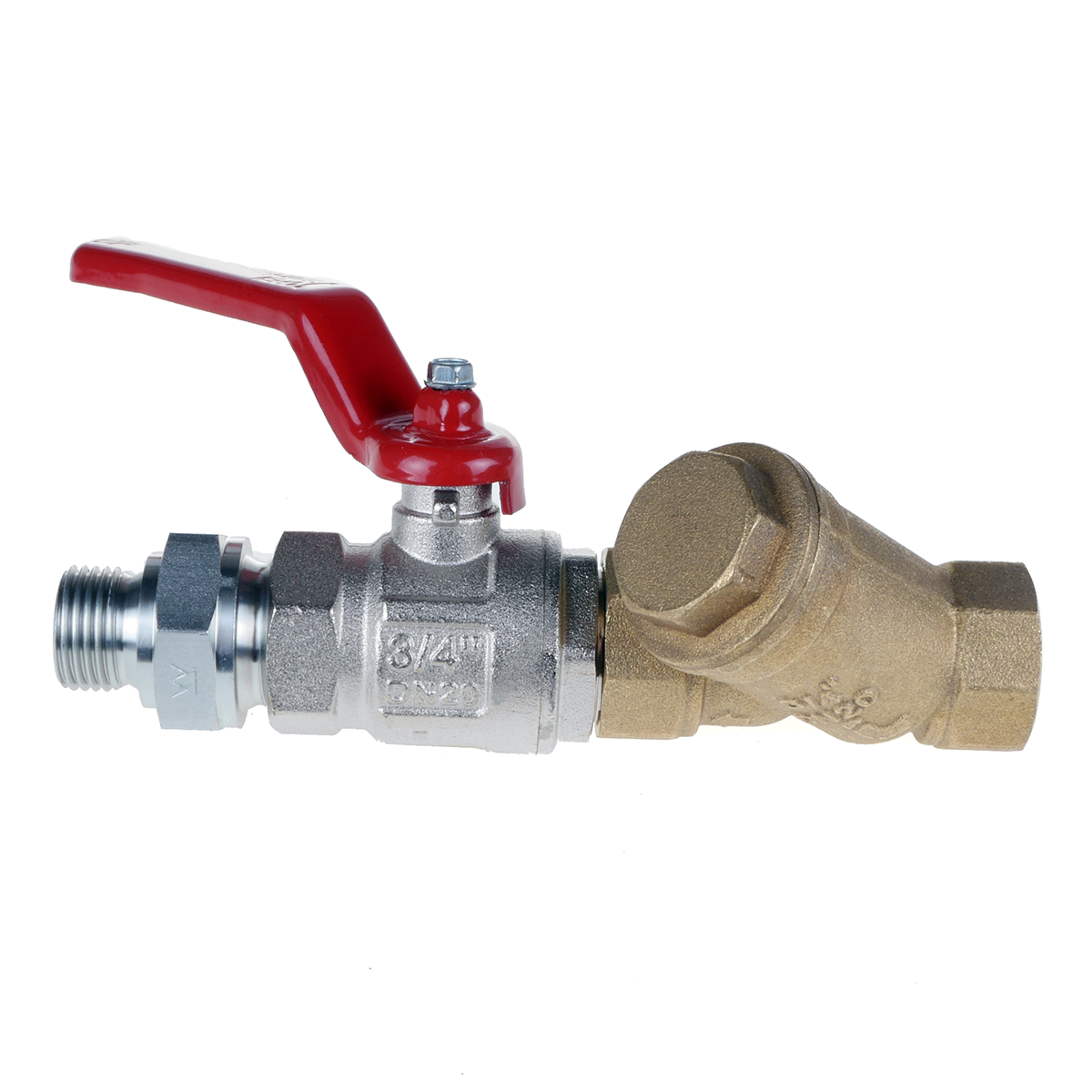 Monteringssæt med blandt andet kuglehane