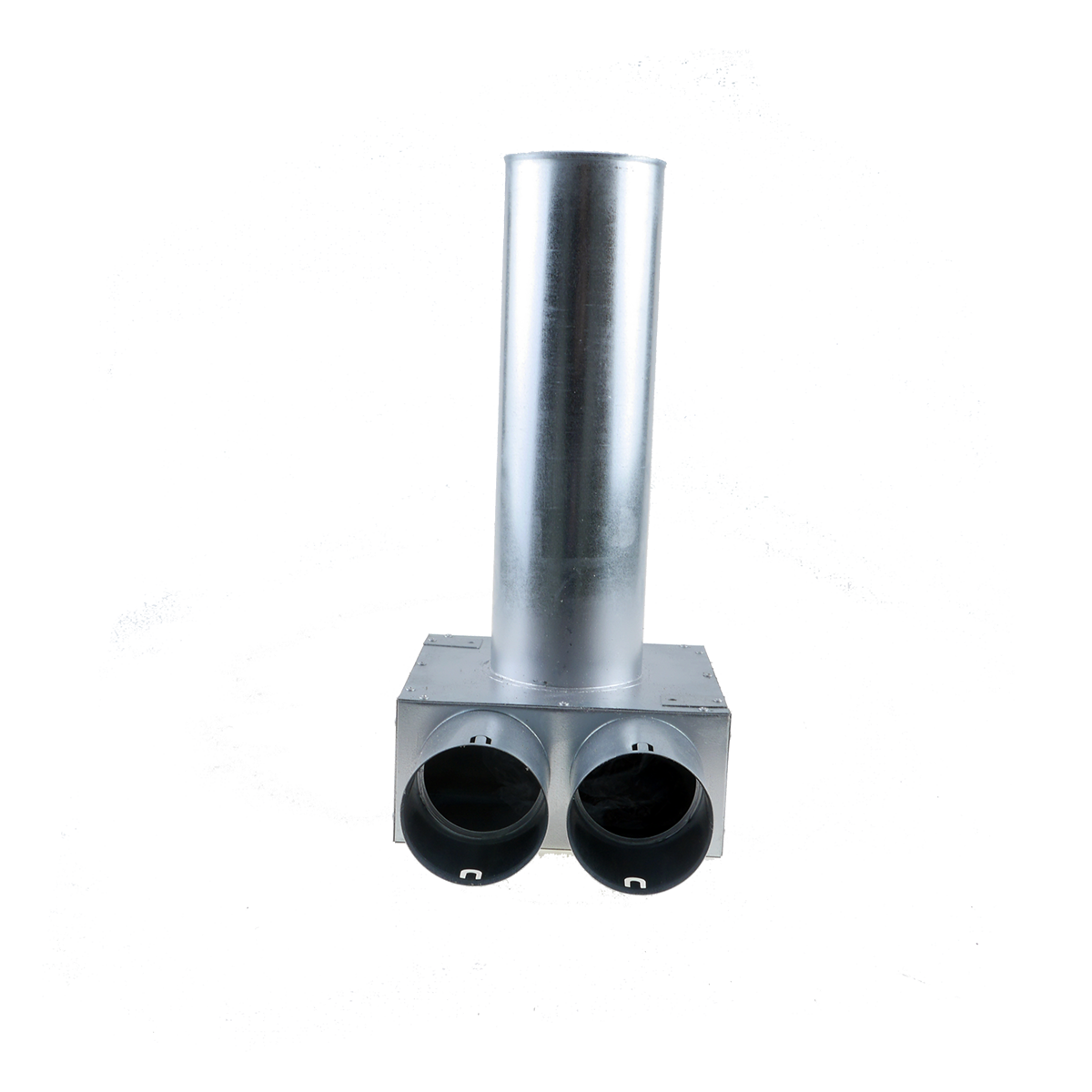 Fordeler, vinkeltilslutning ø100 og 2 muffer