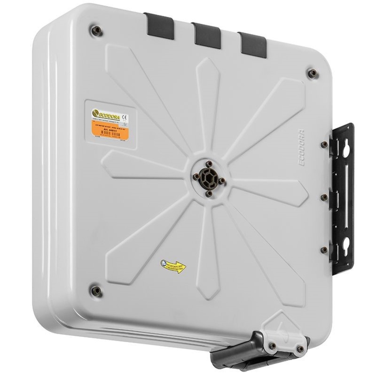 Lukket slangeopruller u. slange. Maks 20 bar.