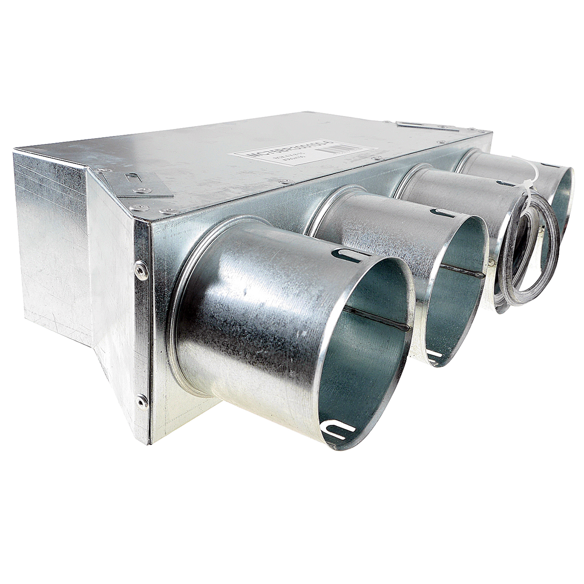 TriaAir lige fordelerboks til rist 300x100 L150, 4 muffer - ø75