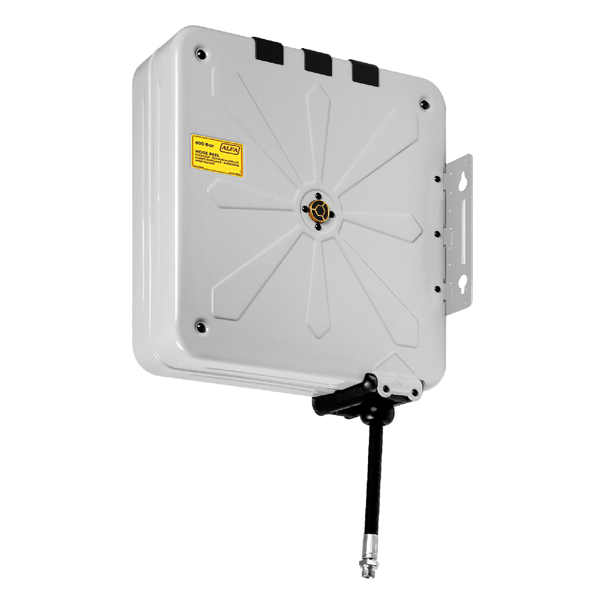 Slangerulle , lukket med 12 m slange