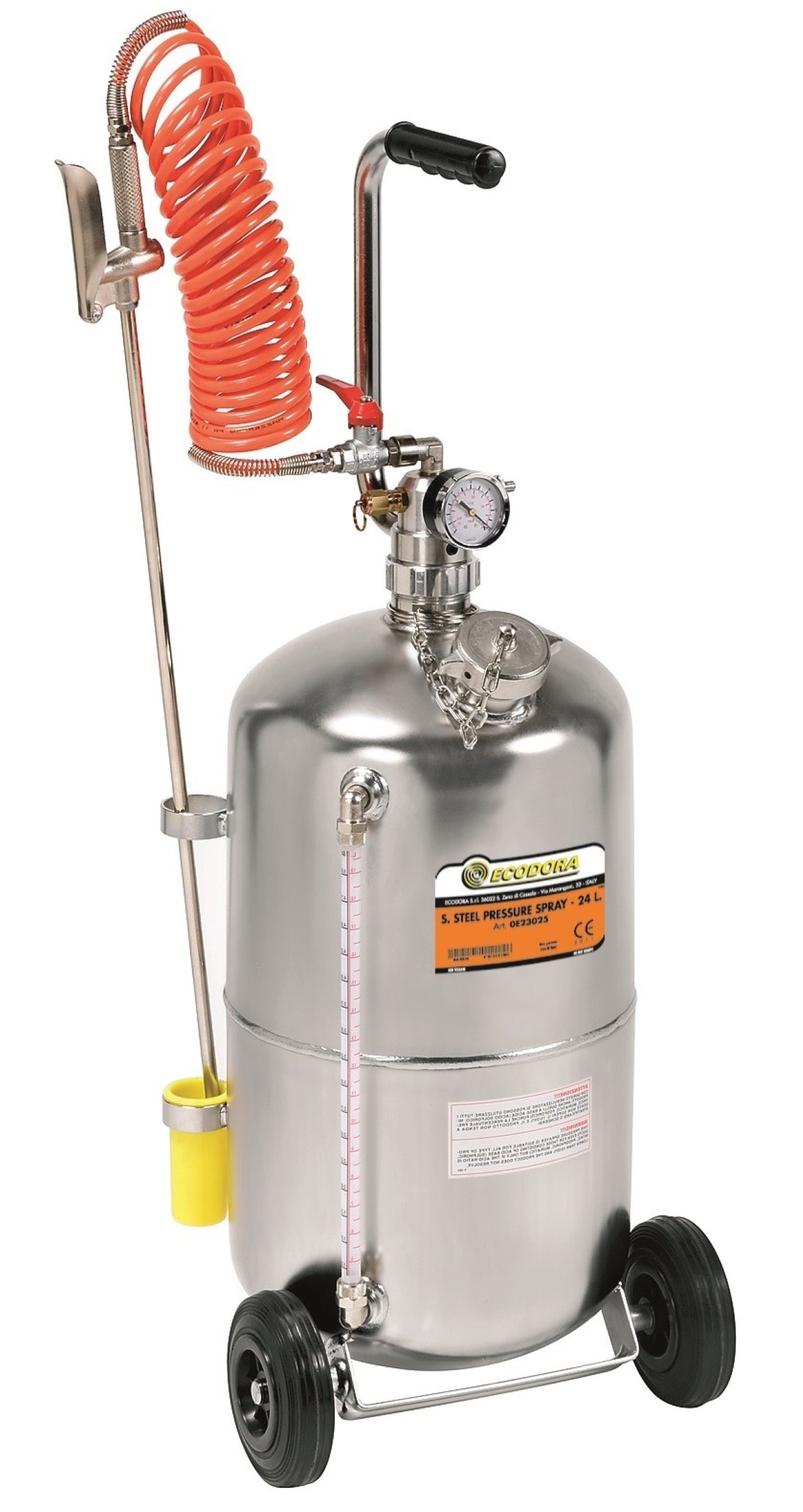 24 L Ecodora trykrenser rustfrit stål