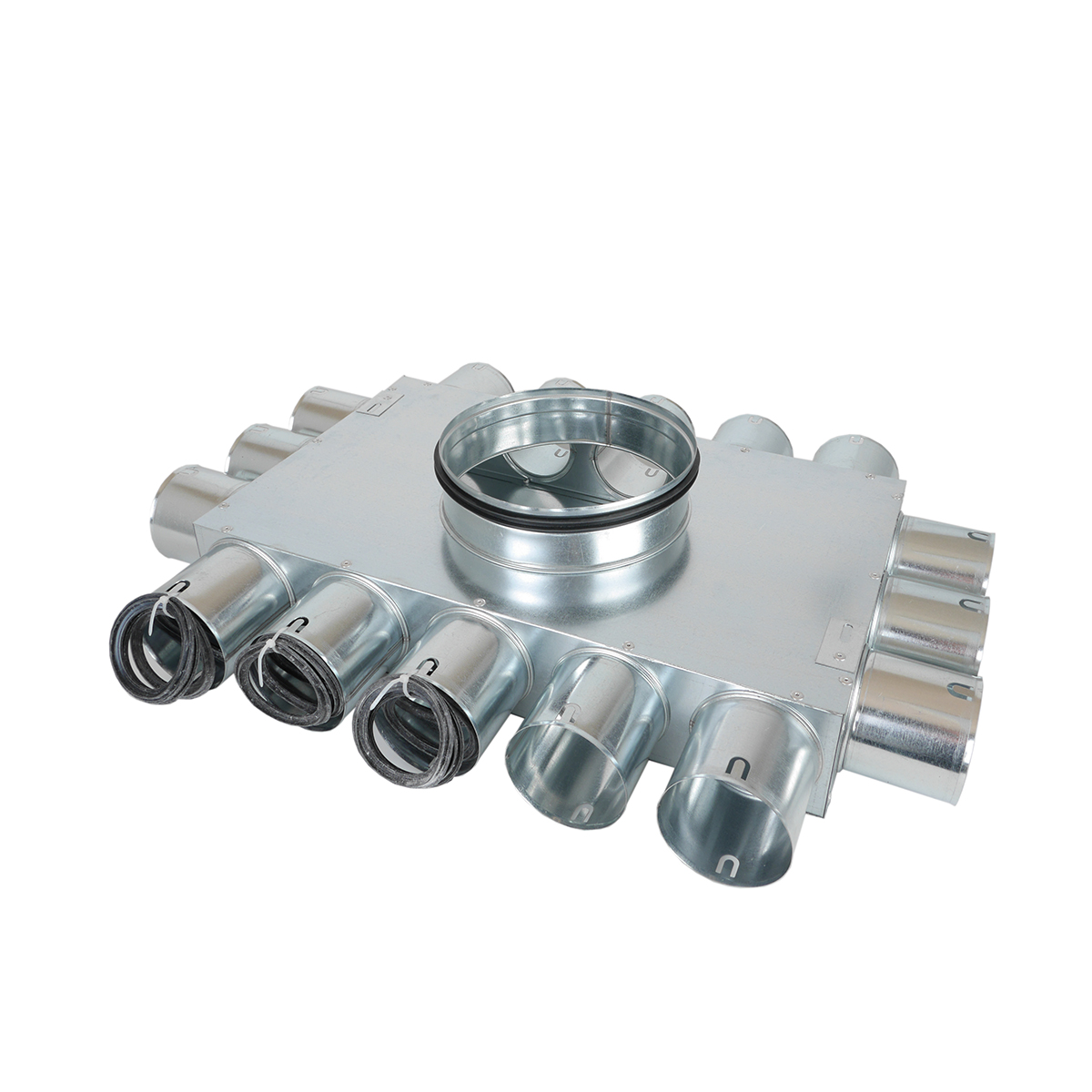 TriaAir fordelerboks, Ø160 nippel, 16 muffer - Ø75