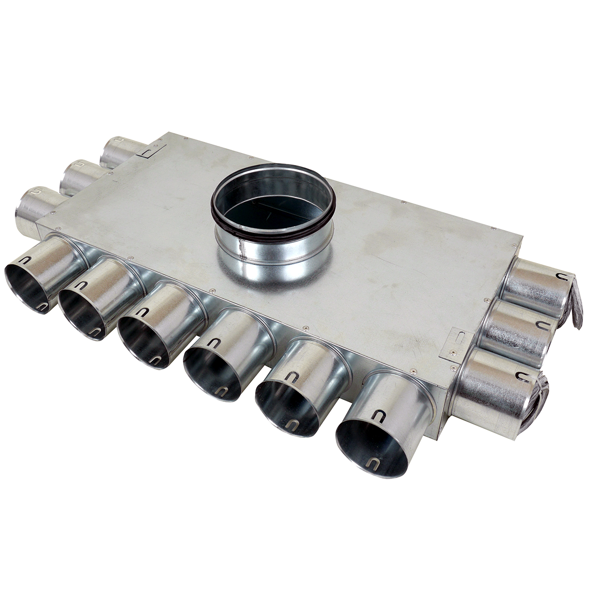 TriaAir fordelerboks, Ø200 nippel, 12 muffer - Ø75