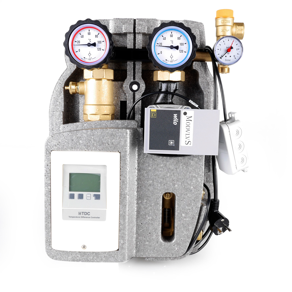 Solvarmepumpe unit incl. solvarmestyring