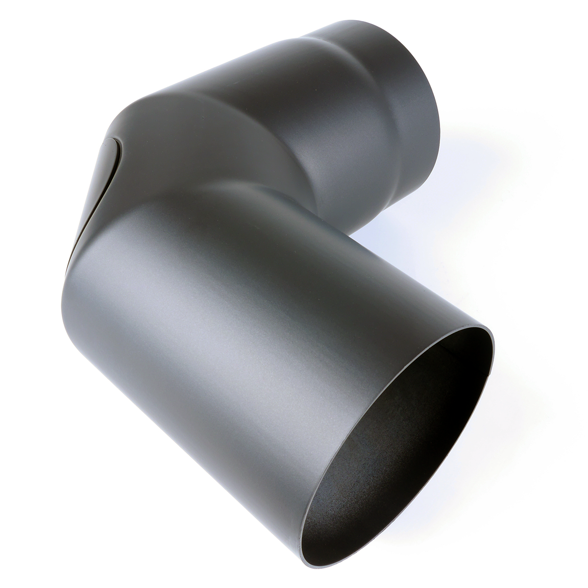 Røgrør 90° bøjning, m/renselem