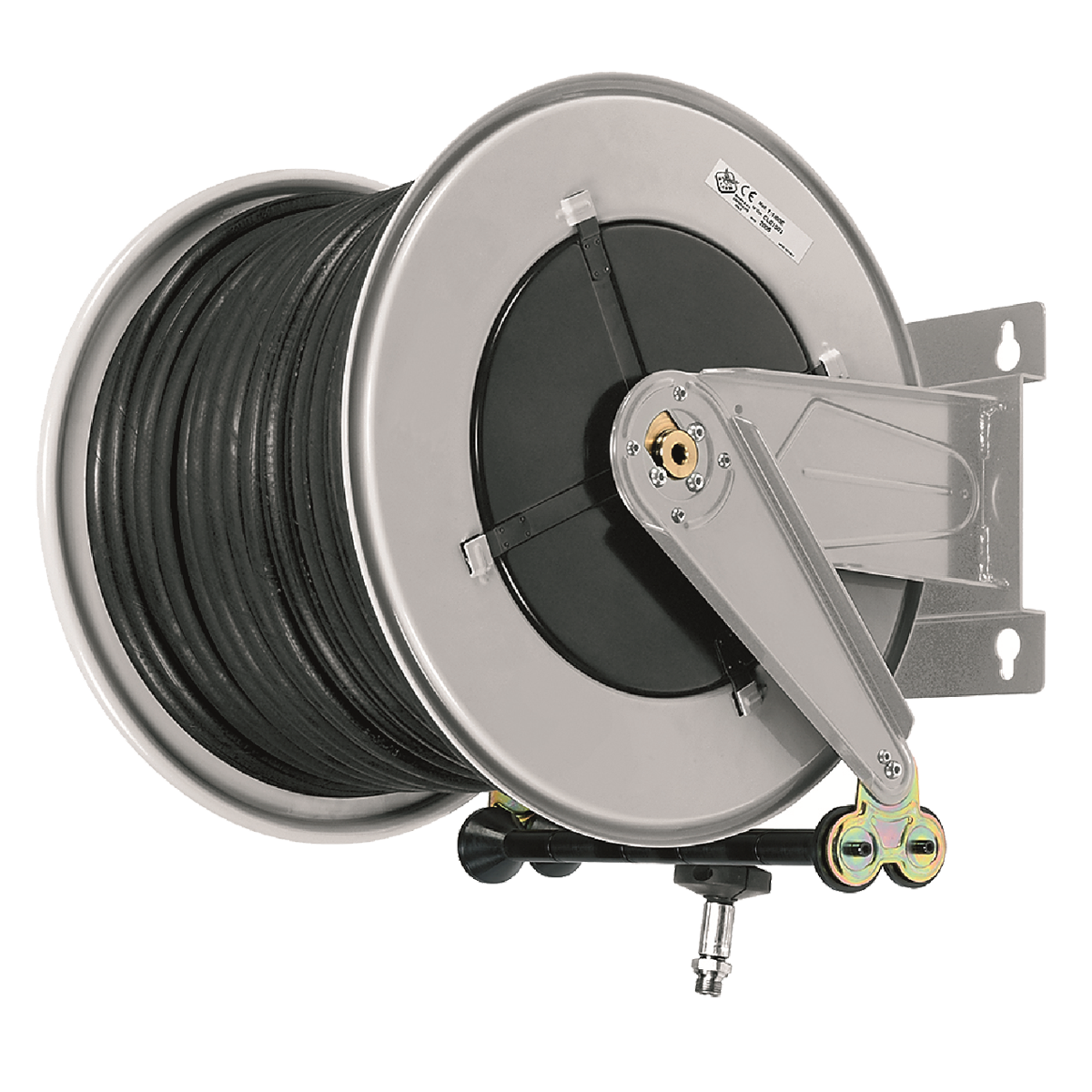 Slangerulle med dieselslange