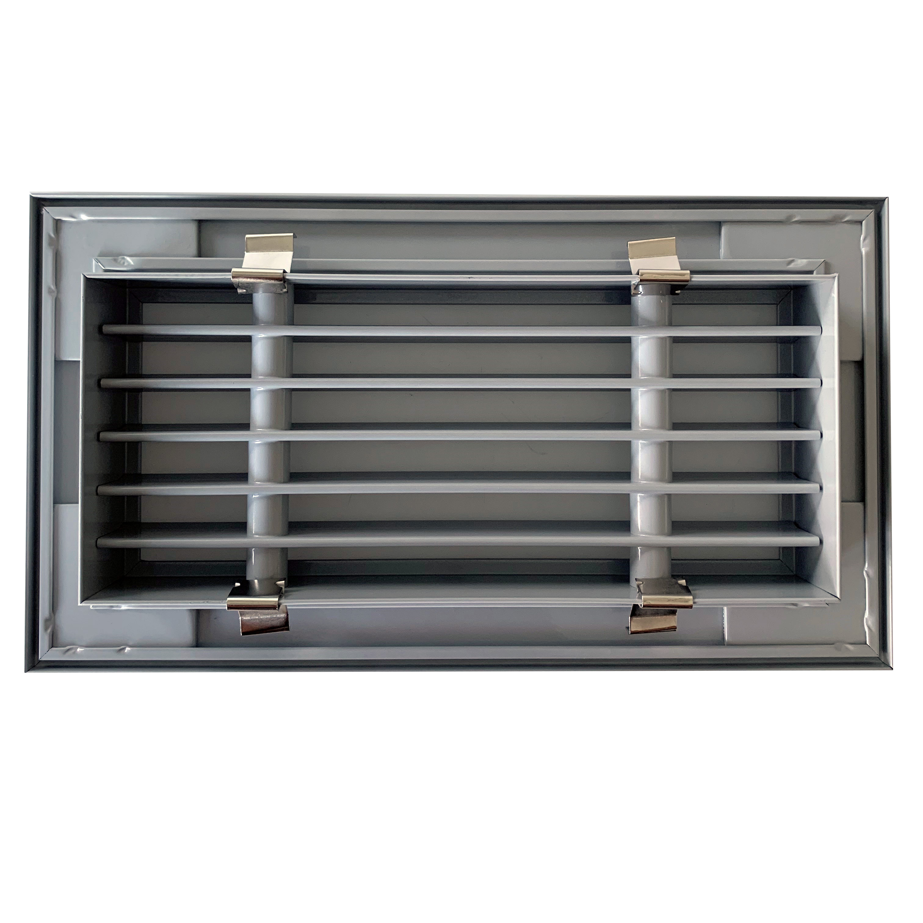 TriaAir Alurist til gulvboks 200x100 - grå Ral 9006, glans 30