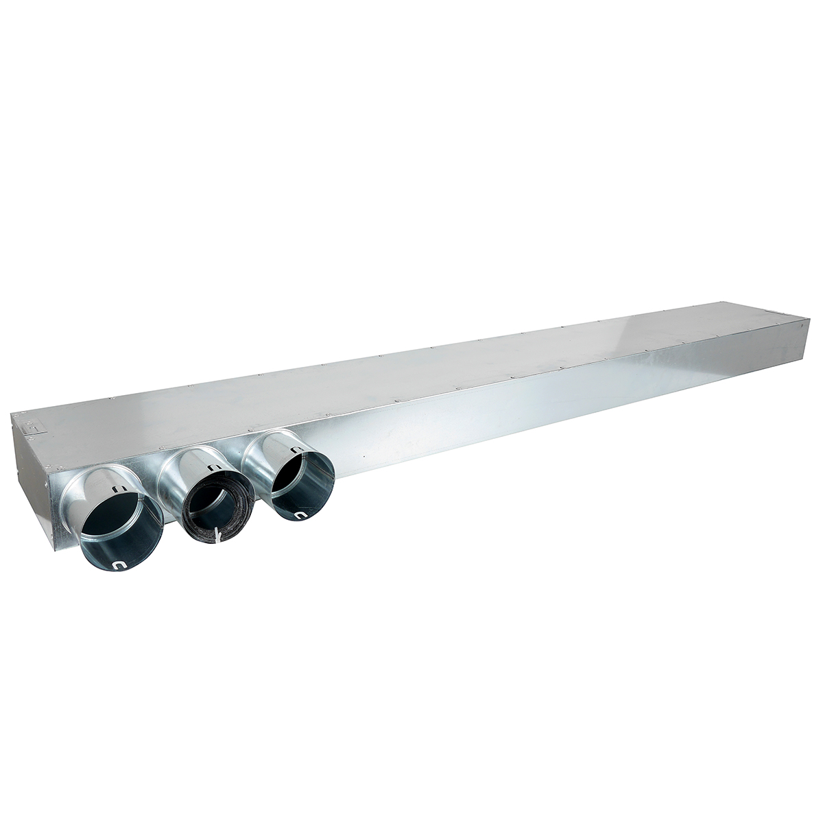 TriaAir fordelerboks u/nippel, L:1500, 3 muffer - Ø75