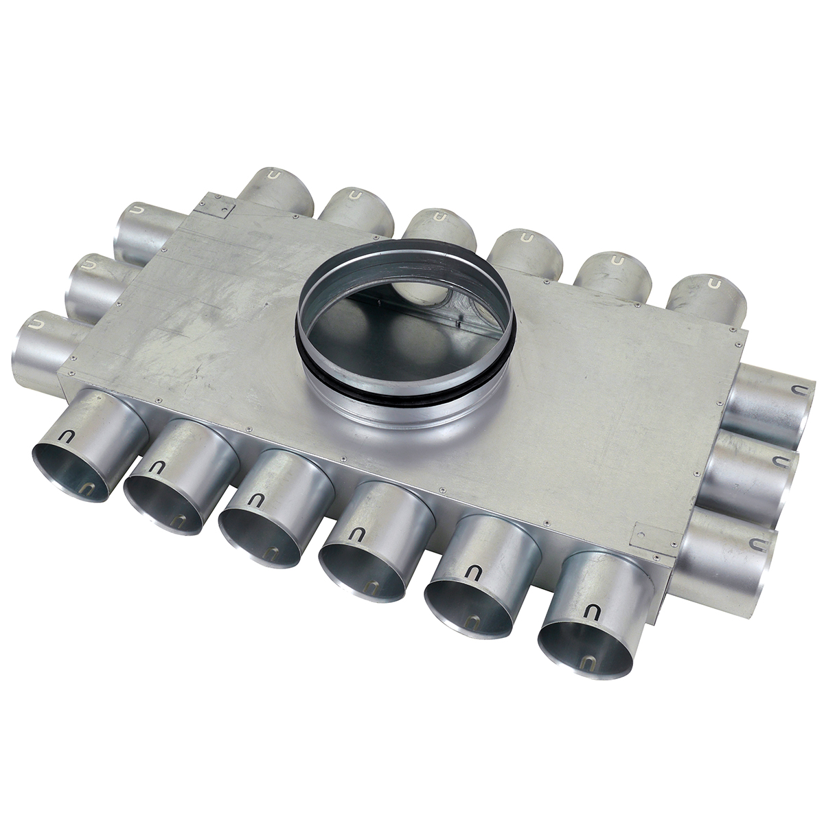 TriaAir fordelerboks, Ø200 nippel, 18 muffer - Ø75