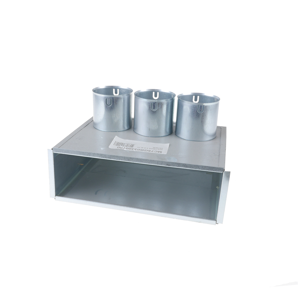 TriaAir Gulvboks - 3 muffer ø75 H200  