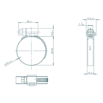 Spændebånd Tria skitse