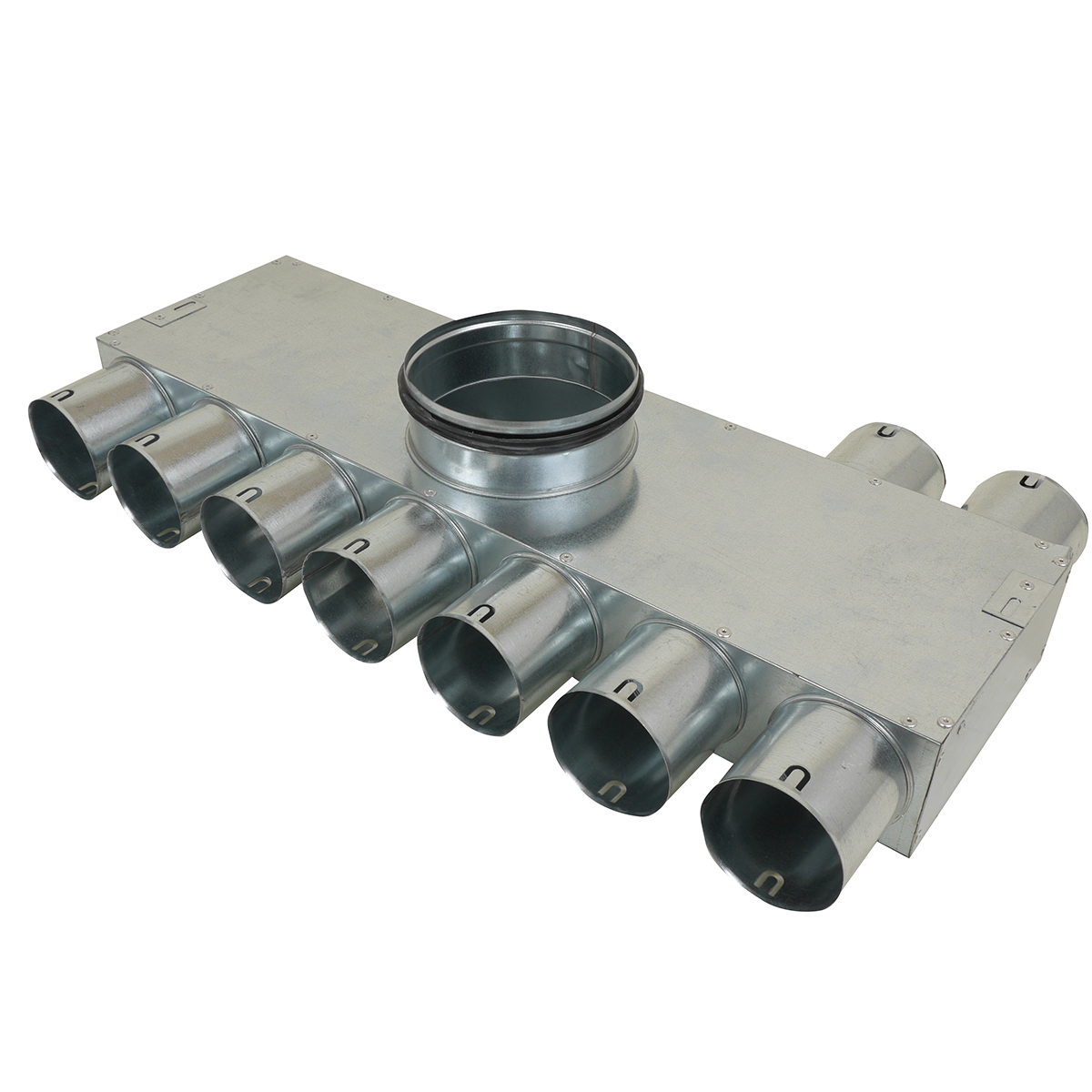 TriaAir fordelerboks, Ø160 nippel, 9 muffer(7x2) - Ø75