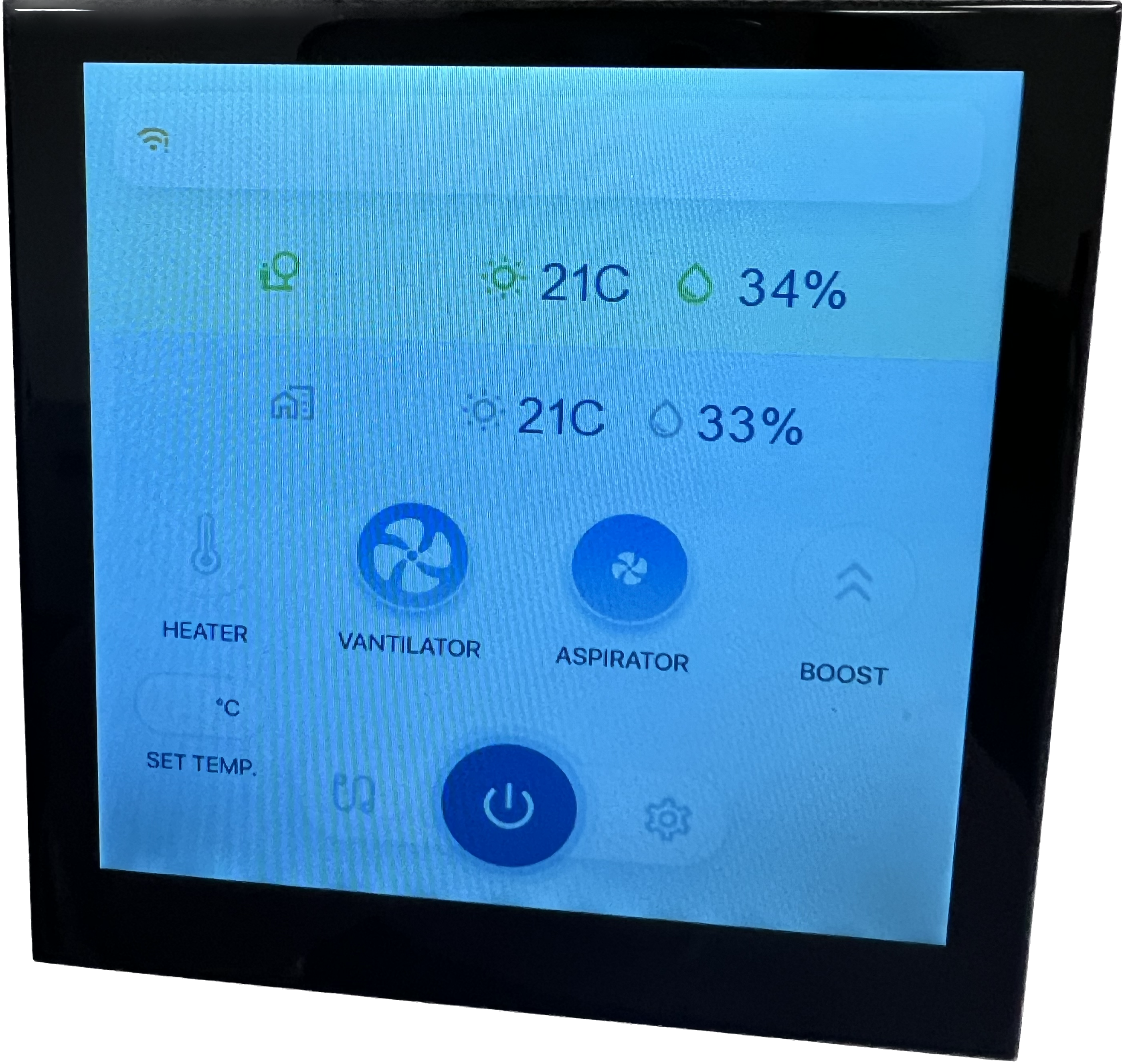 Touch display "4"  til NOTUS ventilationsanlæg