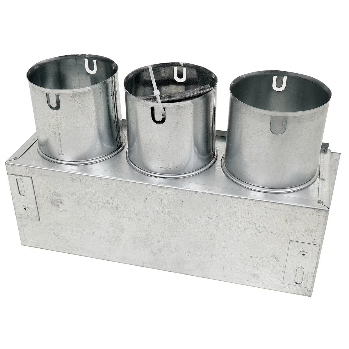 Vægboks 300x100, 3 muffer ø75