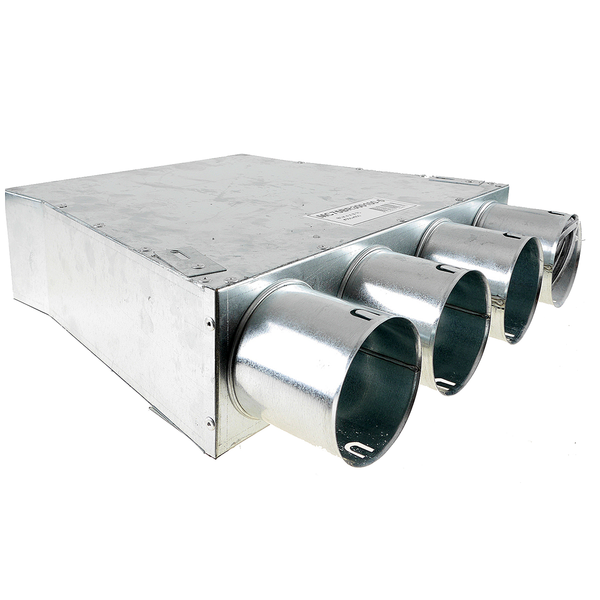 TriaAir lige fordelerboks til rist 300x100 L310, 4 muffer - ø75