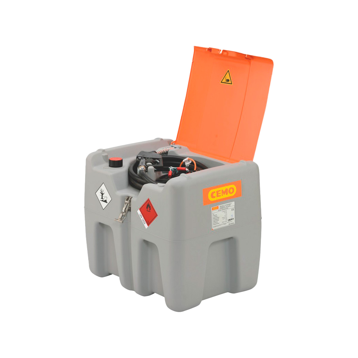 Transporttank m. låg 210 L diesel