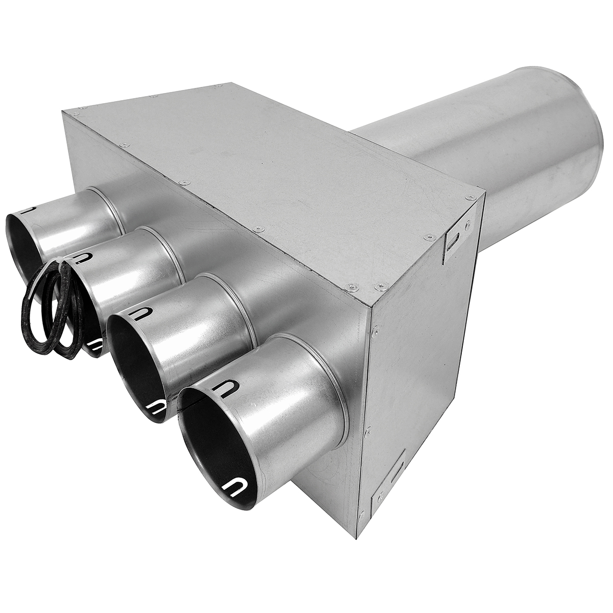 TriaAir fordeler, lige Ø160 - 4 muffer Ø75