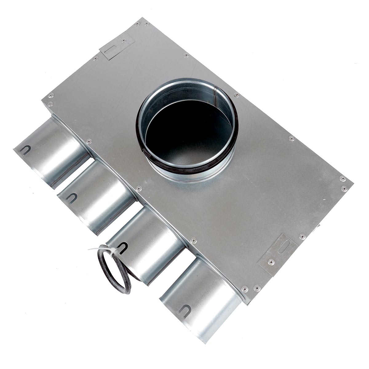 TriaAir fordelerboks nippel ø125 - 4 muffer ø75