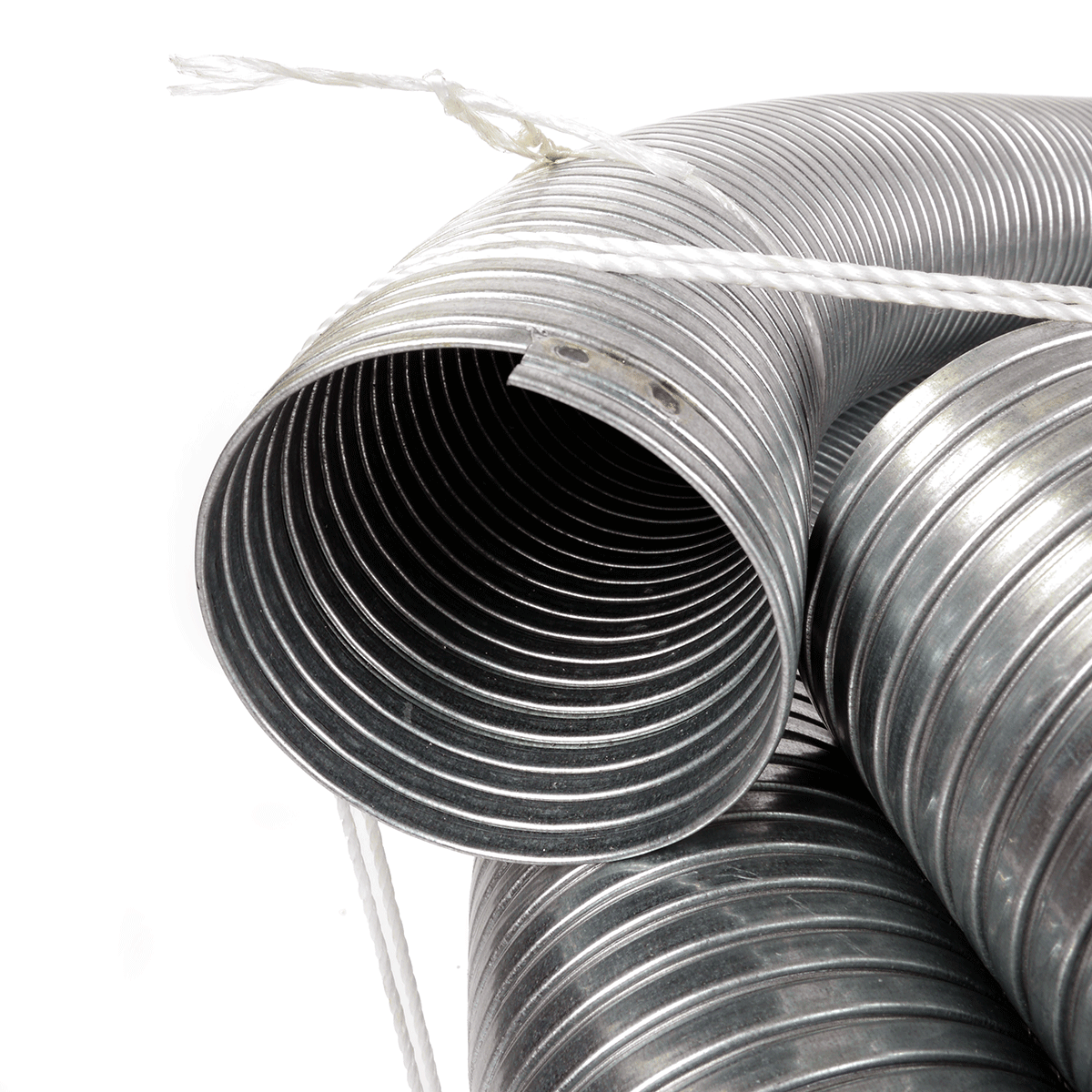 Metalslange, galvaniseret, gummipakket