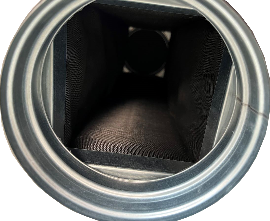 Lyddæmper firkantet 30 mm