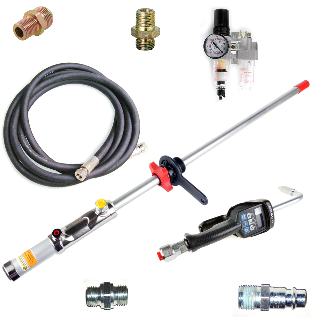 Fadpumpesæt 1/1 fad med ECODORA oliepumpe og GRACO forvalgspistol