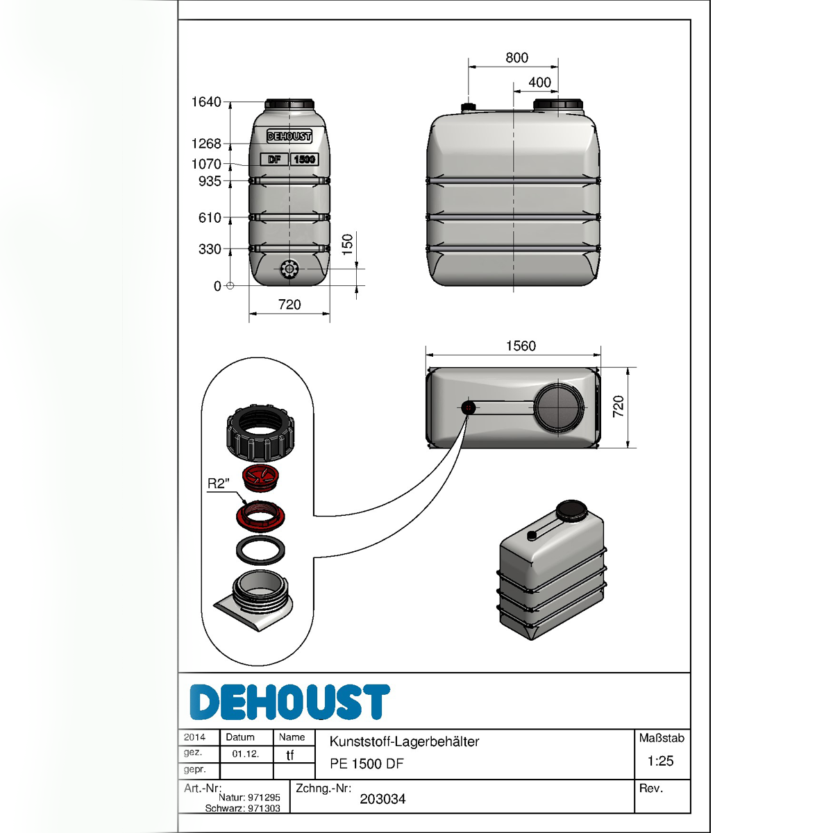 Dehoust tanke - datablad 