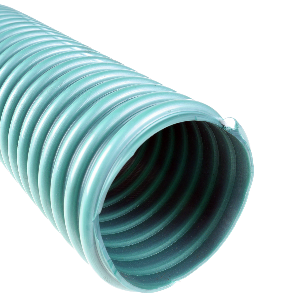 Vacuumslange med spiral, grøn