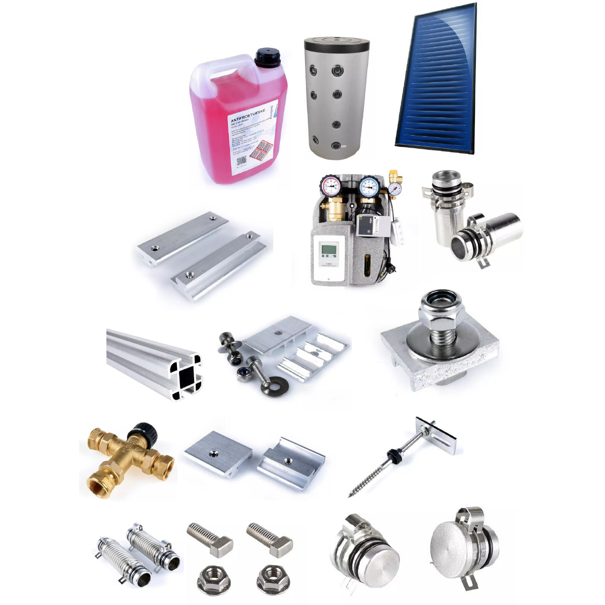 Solvarme - pakkeløsning - klar til montering!