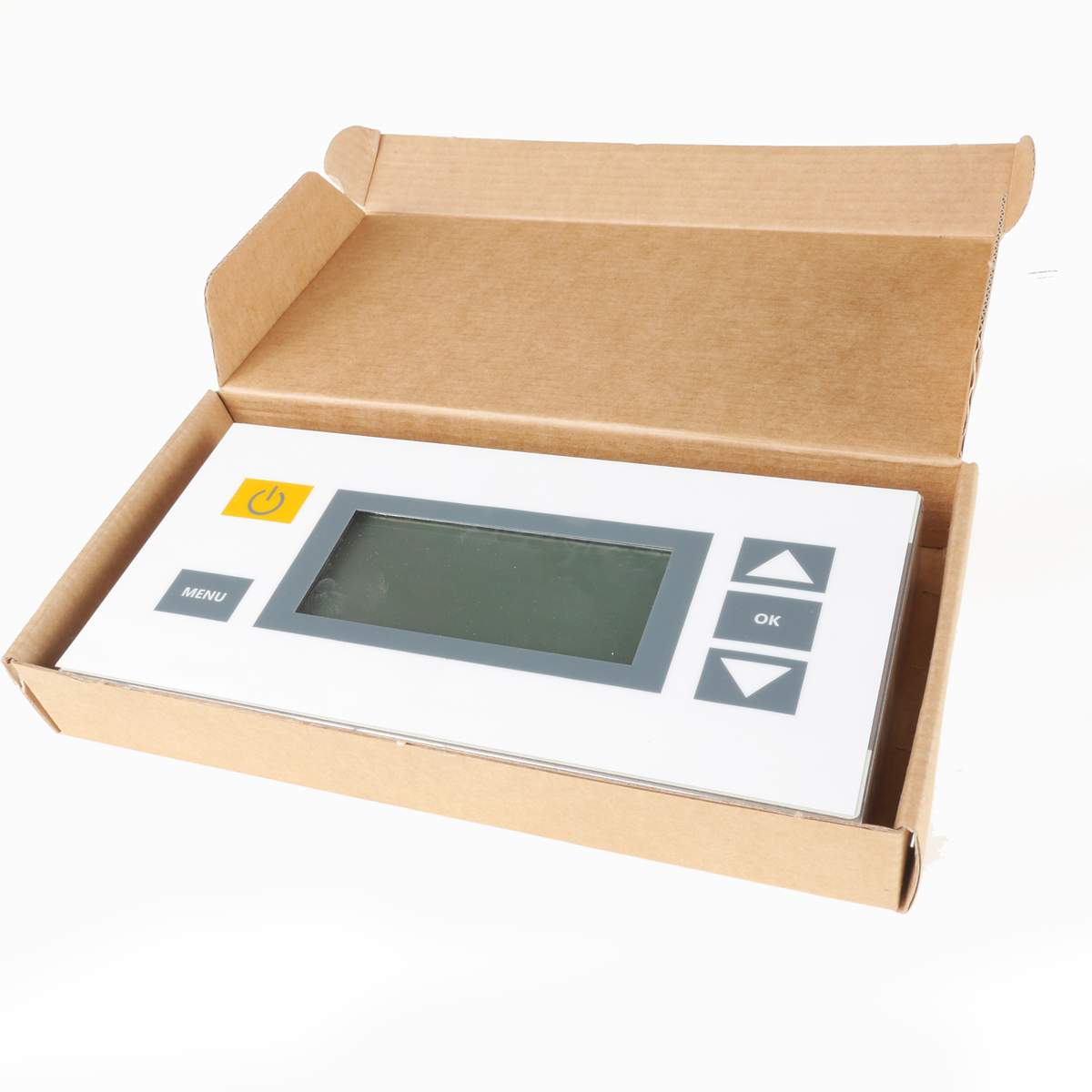 Display til Denviro træpilleanlæg