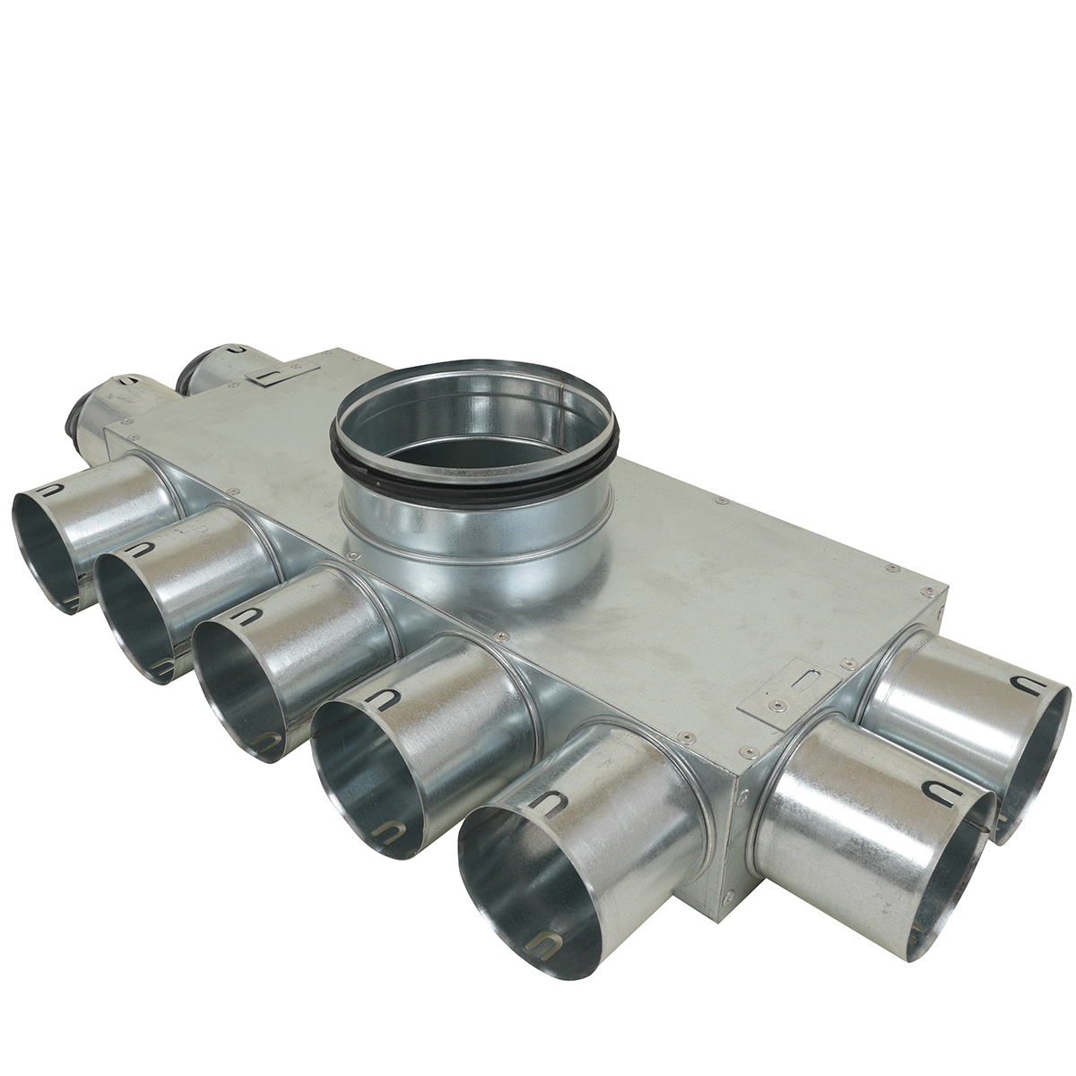 TriaAir fordelerboks, Ø125 nippel, 9 muffer - Ø75