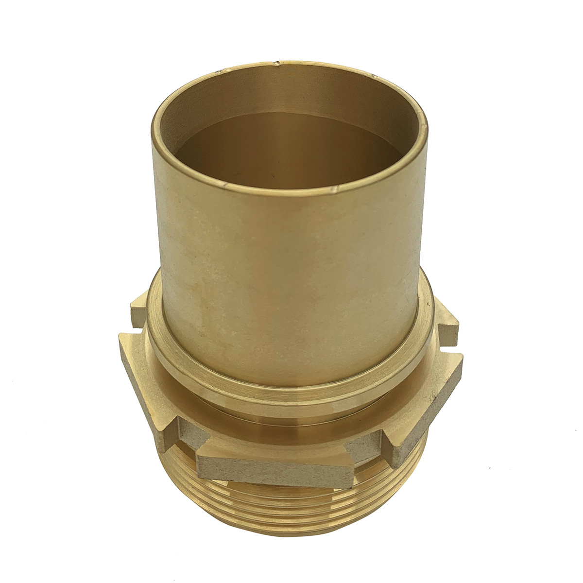 Slangenippel glat, messing