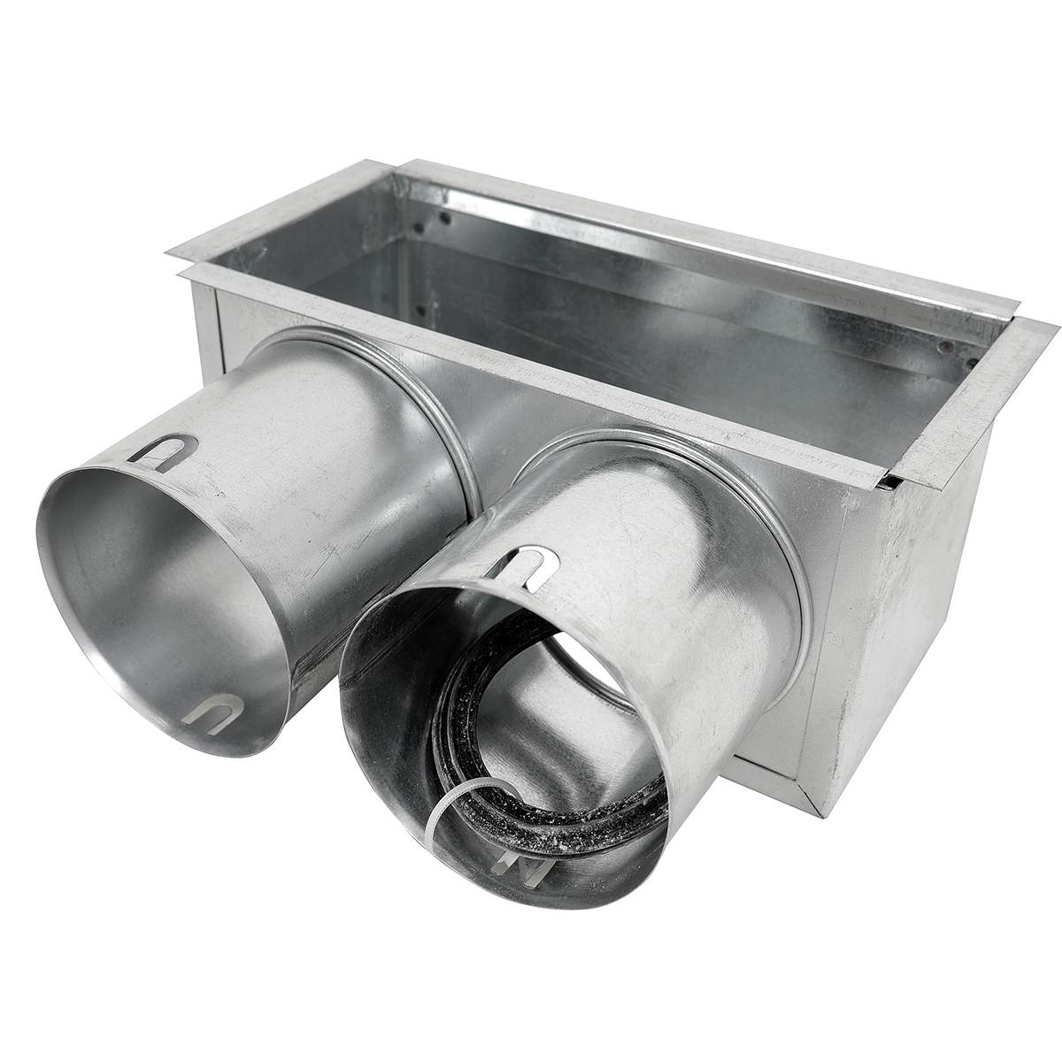 TriaAir vægboks, 200x100 - 2 muffer Ø75