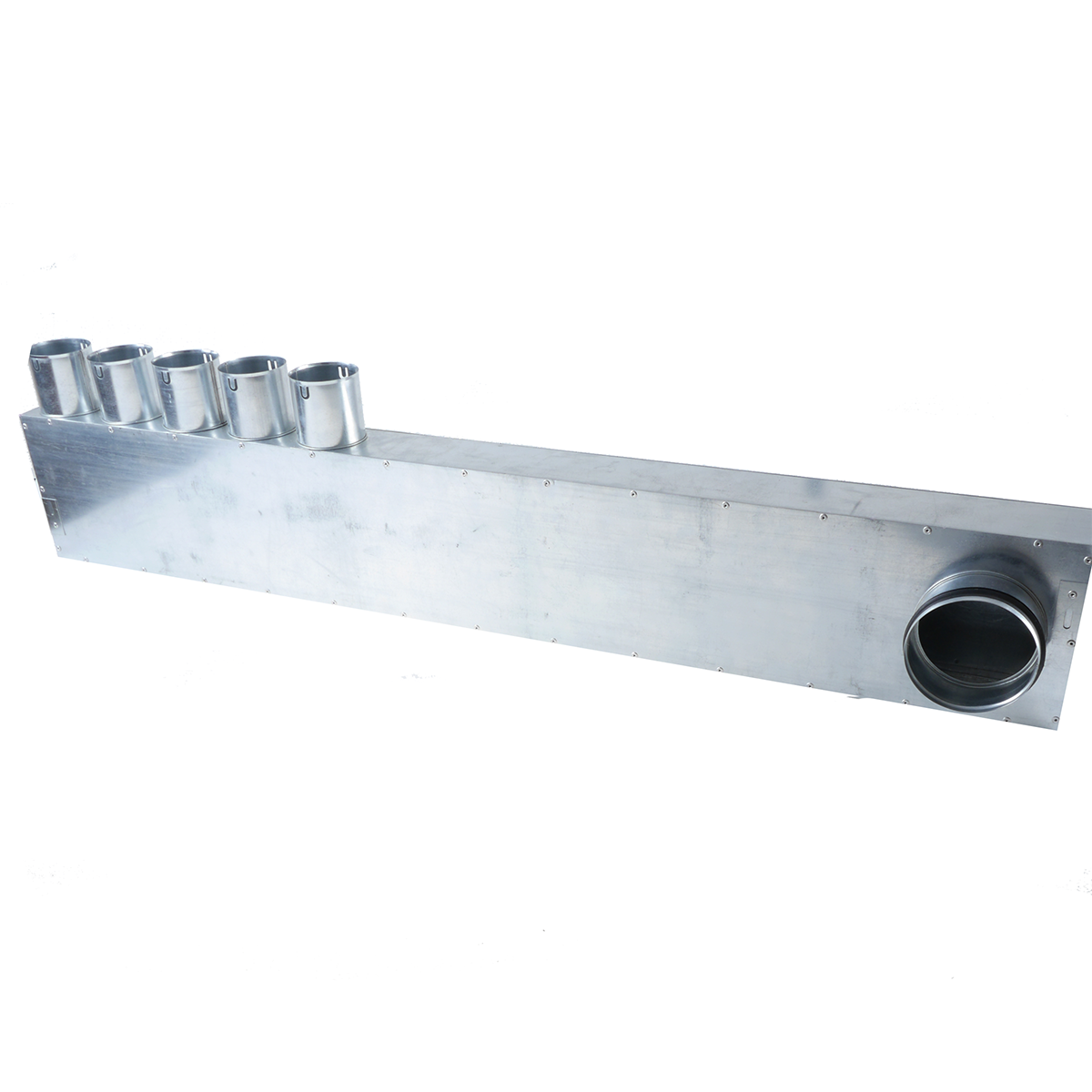 TriaAir Fordelerboks - ø125 nippel, 5 muffer - ø75 (venstre)