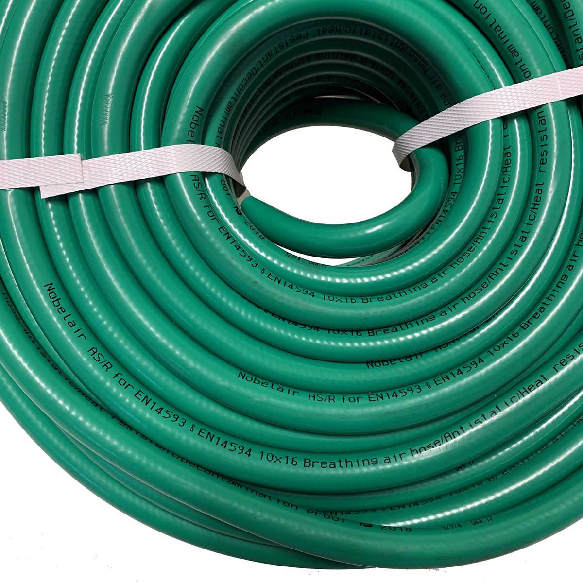 Åndedrætsslange NOBELAIR AS/R - topkvalitet åndedrætslange (varenr. ÅNDN5010G, grøn)