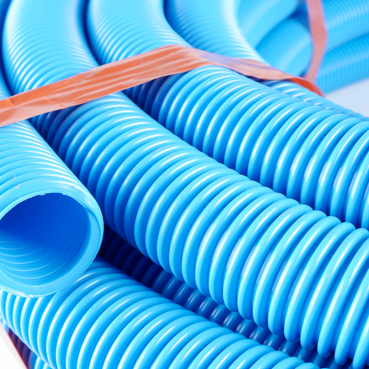 Ventilationsslange til punktventilation, Triaflex, blå svejserøgsslange