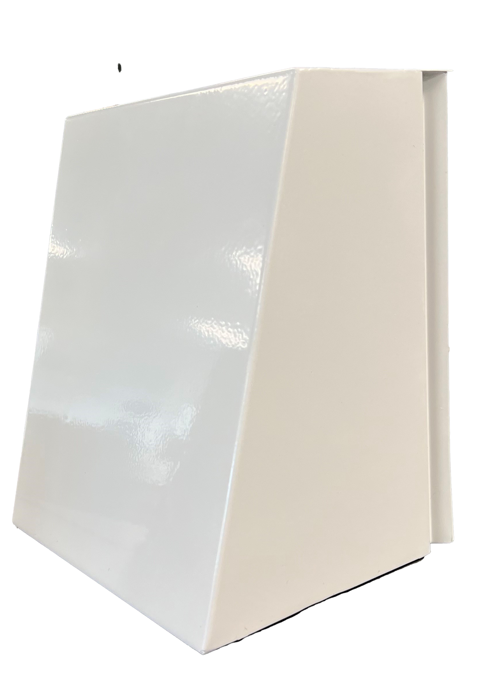 Yderdæksel m/lamelspjæld, hvidt/bredt