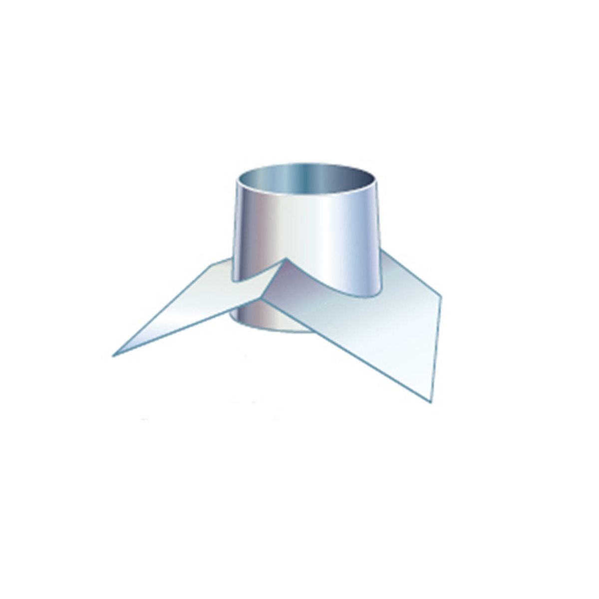 Metalbestos inddækning til tagryg 