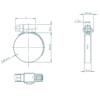 Spændebånd 316 -skitse