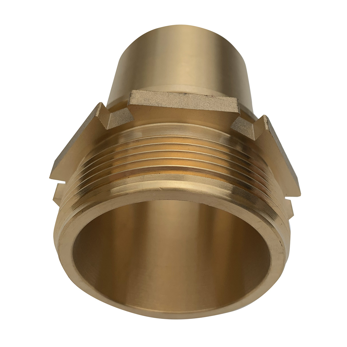 Slangenippel, messing