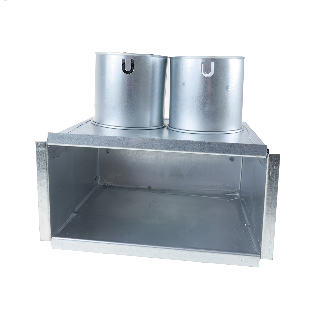 TriaAir Gulvboks - 2 muffer ø75 H400 