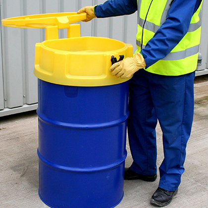 Tromletragt med låg til spildolie