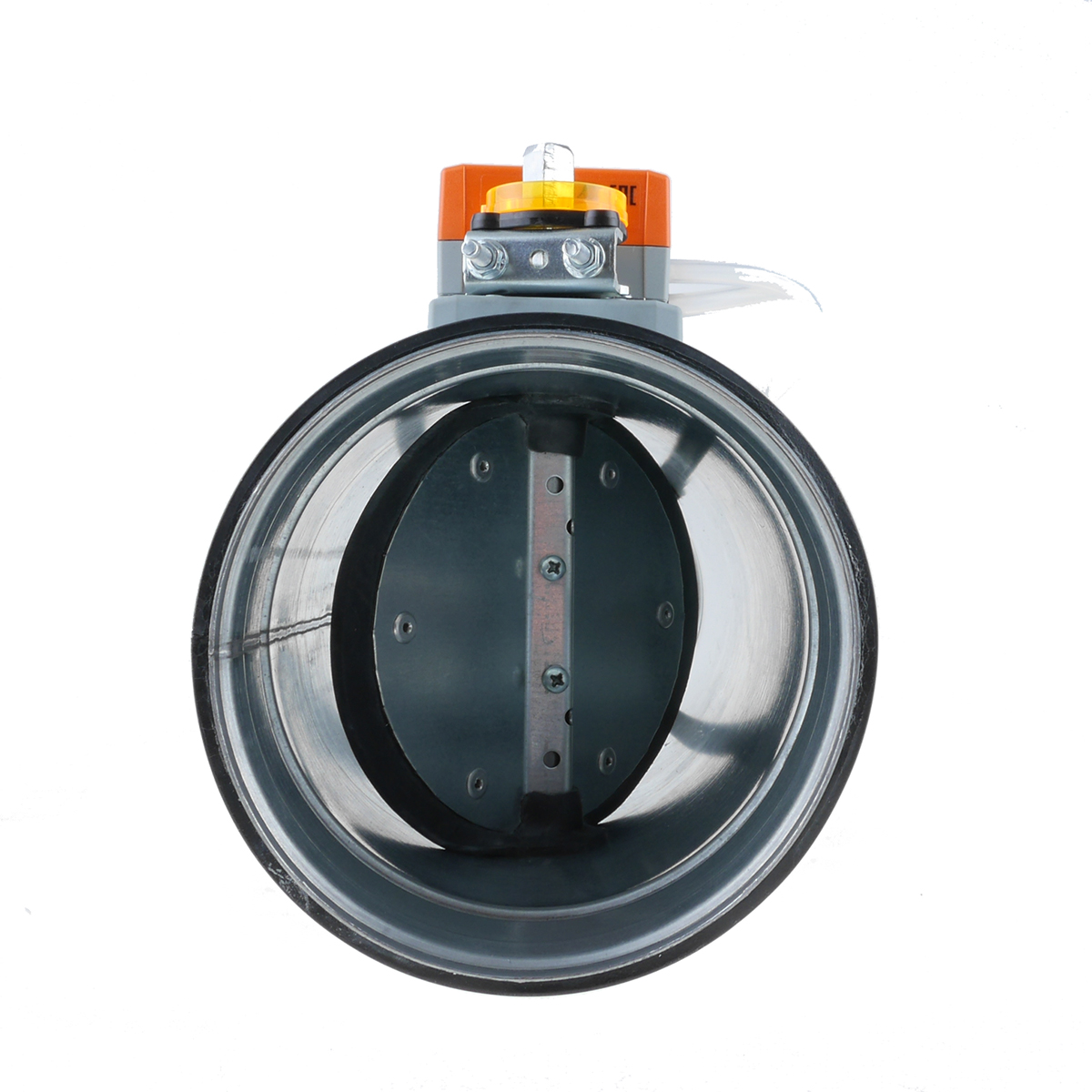 VAV Cirkulær - rundt spjæld med oval styreplade