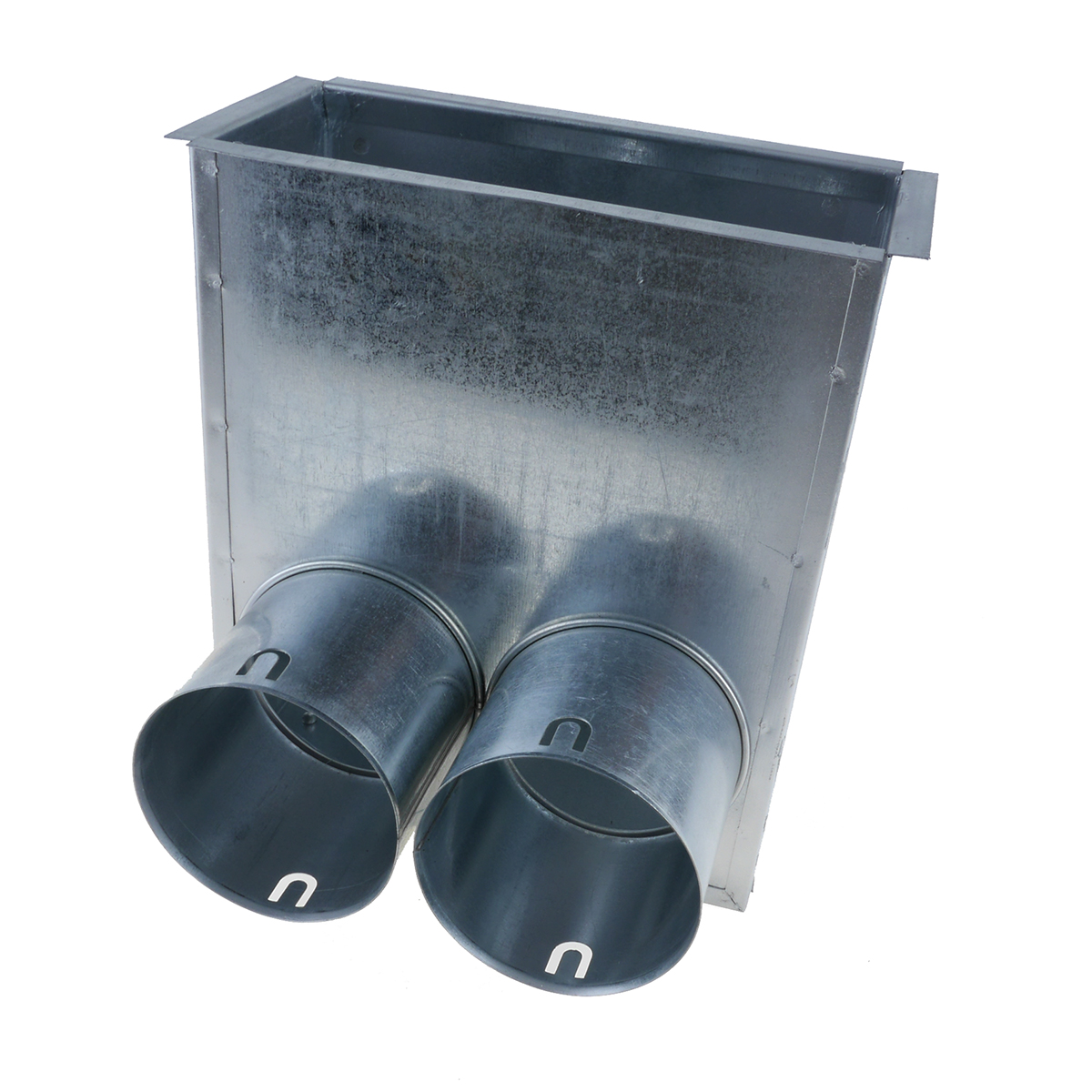 TriaAir Gulvboks - 2 muffer ø75 H400 