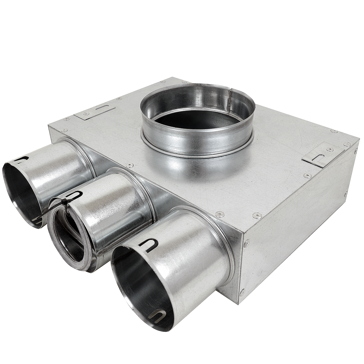 TriaAir fordeler, vinkel Ø125 H:125 - 3 muffer Ø75