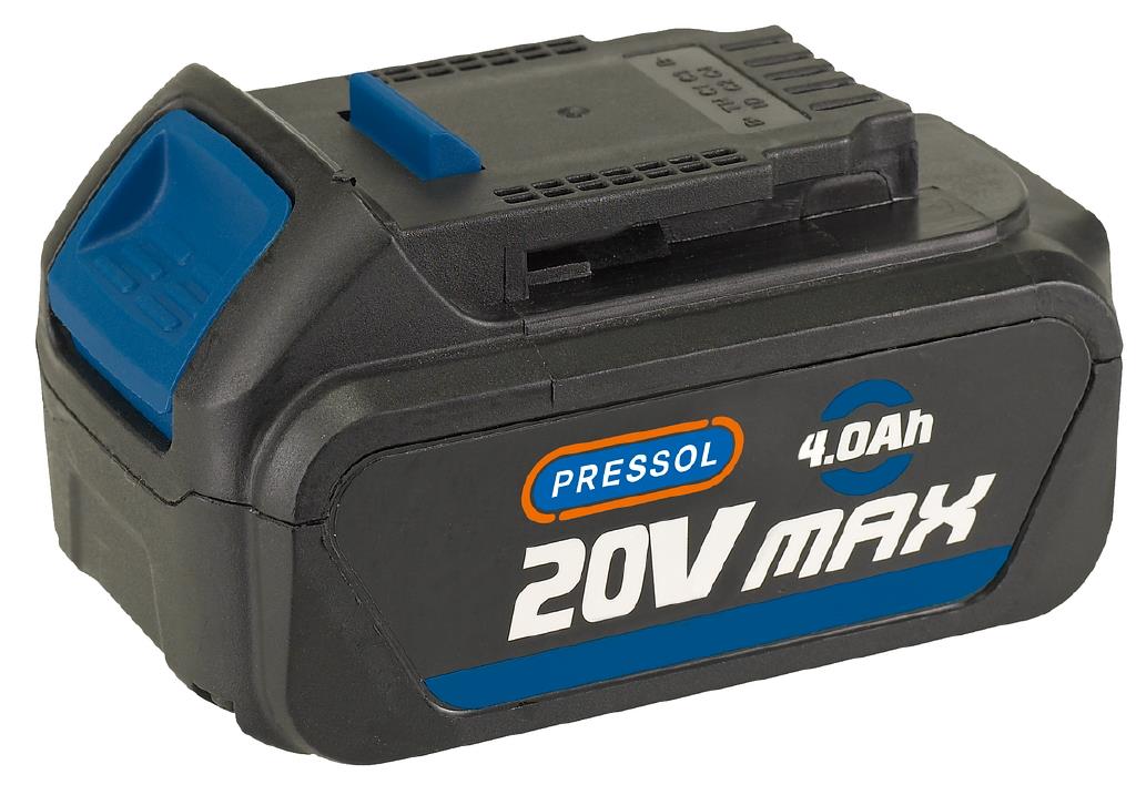 Pressol 20 V 4,0 Ah akku. Li-ion