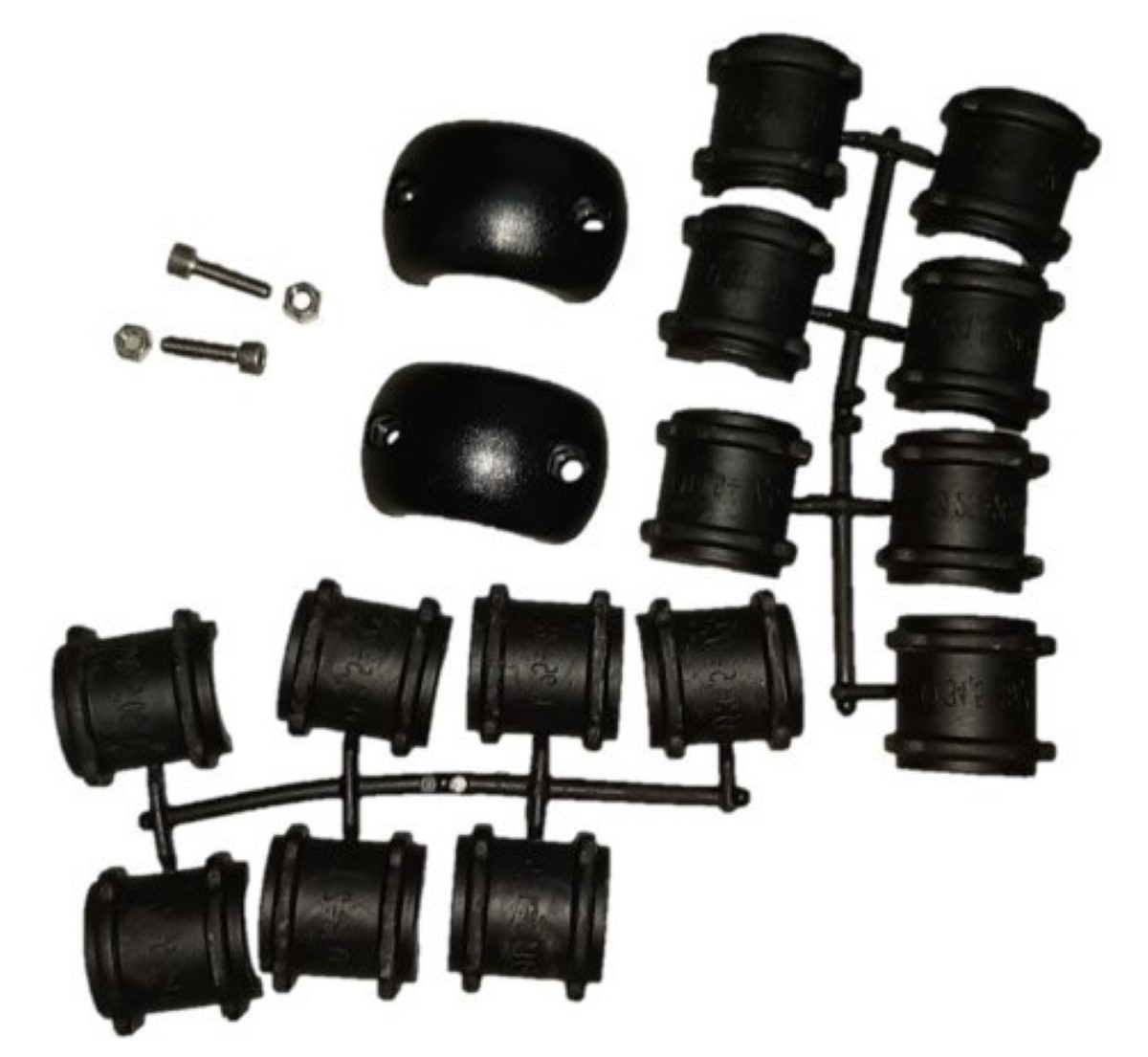 Universalt slangestopsæt passende til slanger fra 3/8" til 1" (10-25 mm indv. dia.)